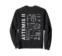 NASA Orion Artemis II Diagram Space Exploration Science Sweatshirt