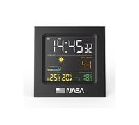 Nasa Gear - Station météo WS300 - Écran LCD 4,3'' , capteur extérieur sans fil, T° int./ext. - Noir