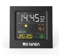 Nasa Gear - Station météo WS300 - Écran LCD 4,3'' , capteur extérieur sans fil, T° int./ext. - Noir