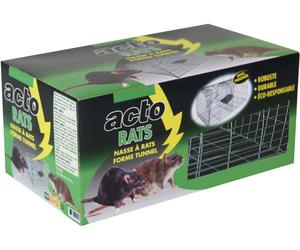 Nasse à rats - ACTO - Capture et élimine rapidement les rats - Disponible en version classique ou tunnel - Zéro pesticides