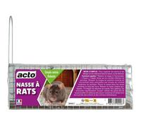 Nasse à rats - ACTO - Nasse à Rats Tunnel - Capture et élimine rapidement les rats - Double ou simple entrée - Sans pesticide