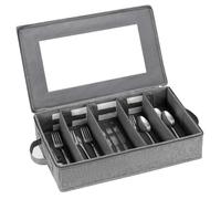NASSMOSSE boîte de Rangement d'argenterie avec Couvercle Amovible, séparateur réglable pour Organisateur de Couverts Cuisine