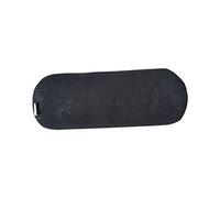 Natalia Spzoo Coussin Cylindrique de Relaxation et Rééducation - Oreiller Confort en Velours avec Rembourrage en Mousse PU, Antiallergique, 44 x 15 cm (0001 Noir)