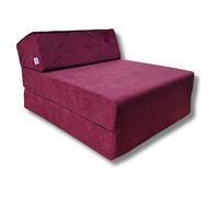 Natalia Spzoo Matelas de Jeunesse lit Fauteuil futon Pliable Pliant Choix des Couleurs - Longueur 160 cm (Violet)