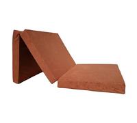 Natalia Spzoo Matelas lit futon Pliable Pliant 195 x 65 x 10 cm (1000-Marron Clair)