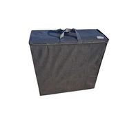 Natalia Spzoo Sac de rangement pour matelas d’appoint pliable, multi-usages (pour matelas 198x80x10cm, Noir)
