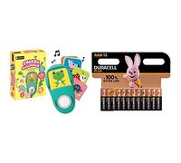Nathan - Coucou Les Animaux - Jeu éducatif électronique dès 2 Ans + Piles alcalines AAA Duracell Plus, 1.5V LR03 MN2400, Paquet de 12