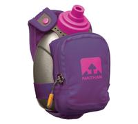 Nathan QuickShot Plus Gourde portative, bidon d’eau pour la course à pied avec dragonne et poche zippée (300 ml)