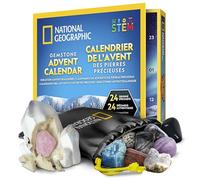National Geographic Calendrier de l’Avent Minéraux 2026, Enfants 8-12 Ans | Calendrier De L’Avent 2026 Avec 24 Pierres, Collection De Minéraux, Compte À Rebours De Noël, Activité STEM