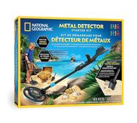 NATIONAL GEOGRAPHIC Détecteur de Métaux Enfant - Kit de Détection avec Bobine Étanche de 18,8 cm et Pelle, Idéal pour la Plage et la Chasse au Trésor dès 8 Ans