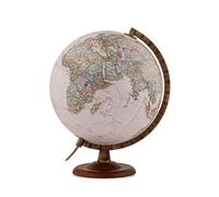 National Geographic, Globe en Noyer et Métal, Illuminé, en Italien, 30 cm, Sépia (Mapiberia Gold Executive)