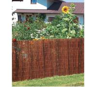 Natte brise vue - WINDHAGER - 1.5 x 3 m - Osier naturel - Protection vent & soleil - Fixation facile
