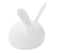 Nattou Veilleuse de Nuit Lapin LED en Silicone, Activation Vocale, 7 Lumières, Sans BPA, 13.5 x 10.5 x 15 cm, Silicone, Blanc