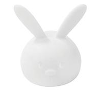 Nattou Veilleuse de Nuit Lapin LED en Silicone, Activation Vocale, 7 Lumières, Sans BPA, 13.5 x 10.5 x 15 cm, Silicone, Blanc