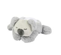 Nattou Veilleuse LED Koala Bear, Projecteur de ciel étoilé, 3 couleurs LED, 5 sons et chansons, Peluche/Polyester, 26 cm, Gris