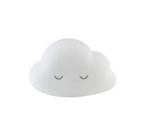 Nattou Veilleuse Nuage LED en silicone, 9 Couleurs réglables, 2 Niveaux de Luminosité, 13,5 cm, Vegan, Silicon, bleu