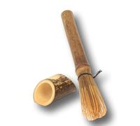 Natudeco Matcha Whisk en Bambou Violet, Ensemble de Fouet à Matcha, Brossage à Long Manche, Support de Séchage en Bambou, Traditionnel