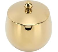 Natudeco Sucrier Avec Couvercle Grand Pot à épices Bol Doré Avec Couvercle Pot à Sucre En Acier Inoxydable Rangement Boîte de rangement pour sucre Pour Sucre Sel Bonbons Café Crémier édulcorant(Or)