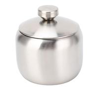 Natudeco Sucrier Avec Couvercle Grand Pot à épices Bol Doré Avec Couvercle Pot à Sucre En Acier Inoxydable Rangement Pour Sucre Sel Bonbons Café Crémier édulcorant(Argent)