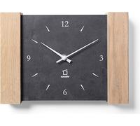 Natuhr 3NU1-11-2 Horloge murale radiofréquence / Horloge de table Matterhorn Chêne massif avec ardoise