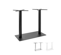 Natural Goods Berlin 1 support de table de bistrot Duo rond - Pieds de table en métal noir pour extérieur - 72 cm - Pieds de table en métal - Deux pieds de table pour l'intérieur et l'extérieur