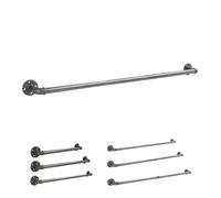 Natural Goods Berlin Portant pour vêtements Pipe GARD Wall | Montage mural simple | Penderie au design industriel | Tringle à vêtements en métal | Garde-robe DIY | Barre de penderie 6x120cm