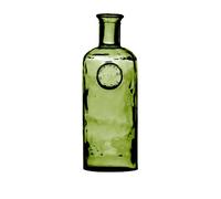 NATURAL LIVING Vase Bouteille Adele 2,3L Emeraude en Verre Recycle D13 X H35