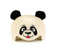 Natural Textile Chapeau de Sauna 'Sauna Panda' Blanc - 100% chapeaux en feutre de laine biologique - Protégez votre tête de la chaleur - Guide ebook incluse pour sauna en anglais