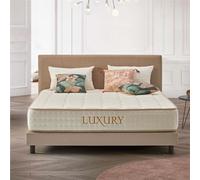 NATURALEX - Matelas Ressorts Ensachés 160x200 cm - Épais 26 cm - Luxury - Hybride - Mousse HR Premium - Blue Latex - Soutien Moyen - Couchage Indépendant - Respirant - 7 Zones - Fabriqué en Europe