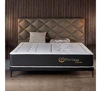 NATURALEX - Matelas Privilege 160x200 - Épais 30 cm - Mousse Haute Résilience + Mémoire de Forme Premium - Blue Latex - Soutien Ferme en 7 Zones - Réversible - Respirant - Fabriqué en Europe