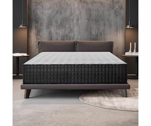 NATURALEX - Matelas Titanium 160x200 cm - 30 cm - Mousse à mémoire de Forme + Blue Latex - Soutien Ferme - Thermorégulateur - Hypoallergénique - Respirant - 7 Zones - Réversible Face été/Hiver
