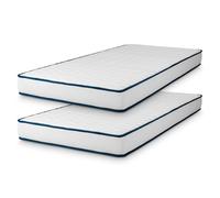 Naturalex - Pack 2 Matelas 80x190 - Perfect Sleep Promo - Mousse mémoire de Forme et Blue Latex - Confort Équilibré - 7 Zones - Réversible - Hypoallergénique - Respirant - Durable - Fabriqué en Europe
