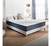 NATURALEX - PerfectDream - Matelas 120x190-21 cm | Soutien Mousse à mémoire de Forme - Accueil Blue Latex - Confort Équilibré - Respirant - 7 Zones - Réversible - Ergonomique