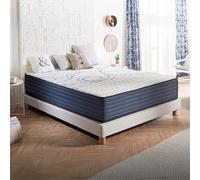NATURALEX - Matelas PerfectDream 140x190 - Épais 32 cm - Soutien Mousse à mémoire de Forme - Accueil Blue Latex - Confort Ferme - Respirant - 7 Zones - Réversible - Très Durable - Fabriqué en Europe