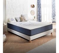 NATURALEX - Matelas PerfectDream 160x200-26 cm - Hybride - Ressorts Ensachés - Soutien Mousse à mémoire + Blue Latex - Confort Mi-Ferme - Réversible - Couchage Indépendant - Fabriqué en Europe