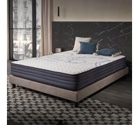 NATURALEX - Matelas PerfectSleep 140x190 cm - 26 cm - Hybride - Ressorts Ensachés - Soutien Mousse à mémoire + Blue Latex - Confort Mi-Ferme - Réversible - Couchage Indépendant - Fabriqué en Europe