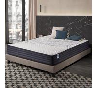 NATURALEX - Matelas PerfectSleep 160x200 cm - 26 cm - Hybride - Ressorts Ensachés - Soutien Mousse à mémoire + Blue Latex - Confort Mi-Ferme - Réversible - Couchage Indépendant - Fabriqué en Europe