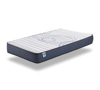 NATURALEX - Matelas PerfectSleep 90x200 cm - Soutien Mousse à mémoire de Forme - Accueil Blue Latex - Confort Équilibré - Respirant - 7 Zones - Réversible Face été/Hiver - Fabriqué en Europe