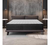 NATURALEX - Matelas Titanium 140x200-26 cm - Accueil Mousse mémoire de Forme + Blue Latex - Soutien Mi-Ferme - Respirant - 7 Zones - Réversible - Couchage indépendant - Fabriqué en Europe