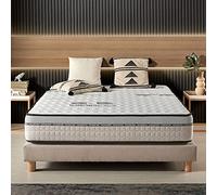 NATURALEX - Visco-Carbone - Matelas 140x190 - Épais 30 cm | Accueil Blue Latex - Confort Ferme - Couchage Indépendant - 7 Zones - Réversible - Soutien Lombaire - Fabriqué UE