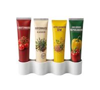 Naturalspring Support de tube - Boîte de rangement - Organiseur pour tubes standard - Blanc - Rangement dans le réfrigérateur et la cuisine