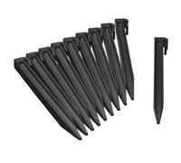 Nature Chevilles d'Ancrage de Jardin Bord Bordure Pelouse Extérieur 10 pcs Natur