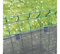 NATURE Clips de fixation occultation - Anthracite - Lot de 20