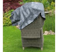 Nature Couverture pour meubles de jardin pour deux chaises empilables 140x75x70 cm