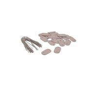 NATURE Kit de fixation taupe x26 pour canisses et écrans occultants
