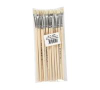 Nature Line Wooden Brushes - Nr. 8, Short Handle, 12st.