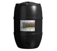 NATURE Réservoir d'eau de pluie, tonneau rond - 120 l, noir