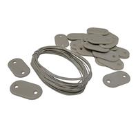 Nature Set de Fixation Gris pour canisses et Brise-Vues