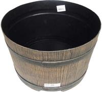 Nature Support pour tonneau d'eau de pluie avec aspect bois 45 x 28,5 cm Marron
