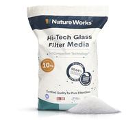 NATURE WORKS Sable Filtrant pour Piscine avec Un Pouvoir Filtrant de 99,64%, Réduit la Consommation d'eau et d'Énergie, Fabriqué avec du Verre Technique pour Une Hygiène Maximale - Sac 10kg